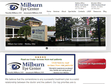 Tablet Screenshot of milburneyecenter.com